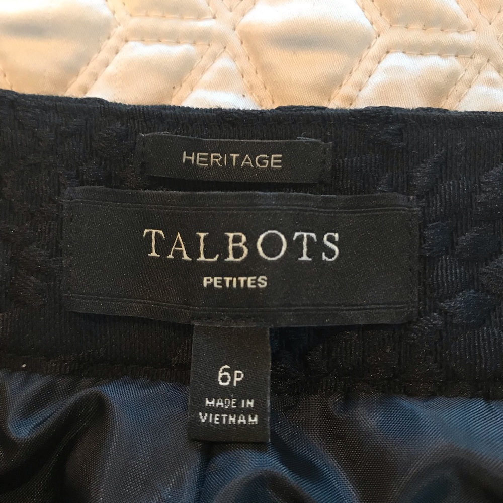 Talbots 6P Beautiful Black Cropped pants